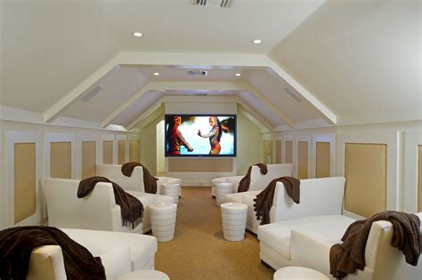 Home Theatre Small Media Rooms Media Room Seating Attic Game Room