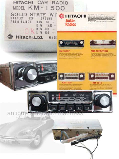 Hitachi Vintage Car Radio 1973 For Youngtimers