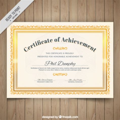 Certificate Psd Certificates Templates Free