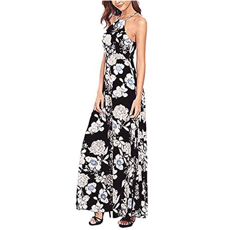 Women Dress Hatop Women Summer Boho Long Maxi Evening Party Dress