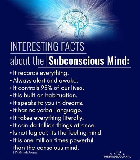 The Power Of Subconscious Mind Subconscious Mind Power Brain Facts