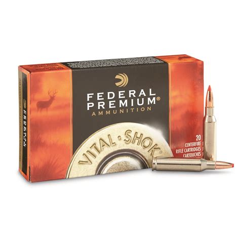 Federal Premium Vital Shok 7mm 08 Remington Nbt Hunting 140 Grain