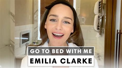 Emilia Clarkes Nighttime Skincare Routine Go To Bed With Me Harpers Bazaar Youtube