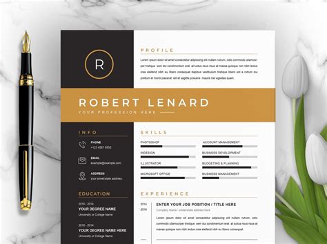 Word Resume Cv And Cover Letter Template By Resume Templates On Dribbble