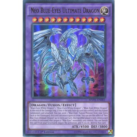 Buy Yugioh Mvp1 En001 1st Ed Neo Blue Eyes Ultimate Dragon Ultra Rare