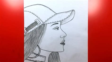 سهلة رسومات قلم رصاص الفحم كيفية رسم فتاة جميلة بقبعة أفكار سهلة الرسم للمبتدئين Youtube