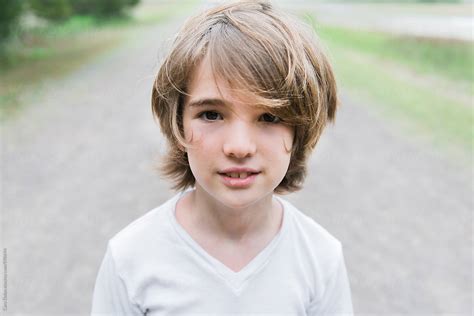 Portrait Of A 9 Year Old Boy By Stocksy Contributor Cara Dolan