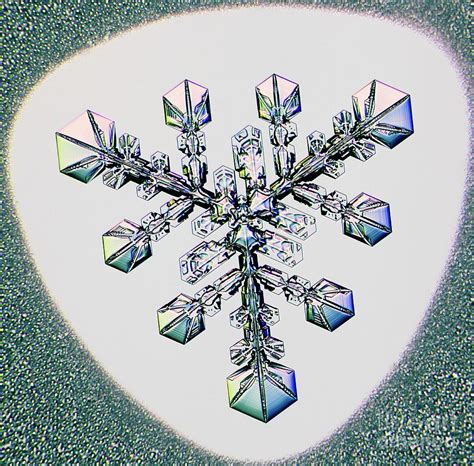 Triangular Form Snowflake Photograph By Kenneth Libbrechtscience Photo