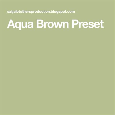 We have created some of the best free lightroom cc presets. Aqua Brown Preset | Free lightroom presets portraits ...