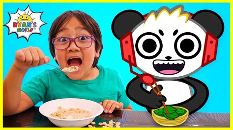 Kids Morning Routine With Ryan And Combo Panda Youtube