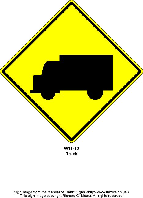 No trucks sign meaning texas. Manual of Traffic Signs - W11 Series Signs