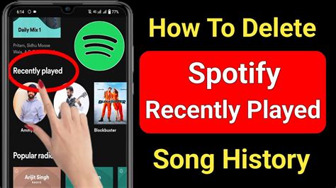 How To Clear Recently Played Spotify Songs History 2022 How To Delete