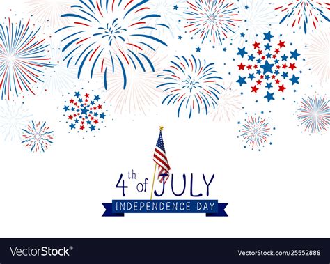Th July Usa Independence Day Design Royalty Free Vector