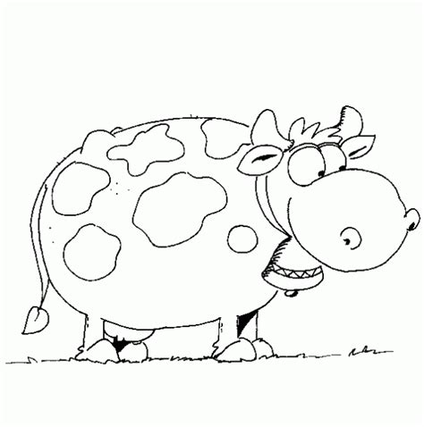 Dibujo para colorear Vaca 02