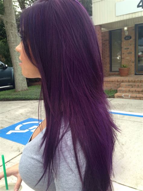 My Purple Hairstyle Perfect For Fall I Love It Hair Styles Dark