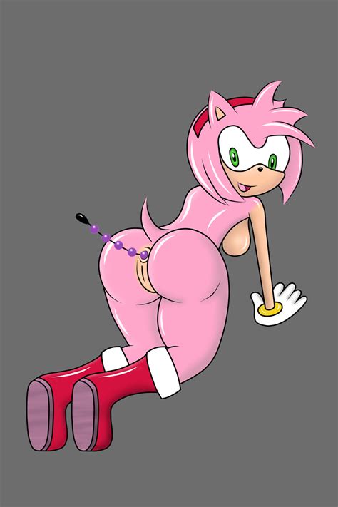 Rule 34 All Fours Amy Rose Anal Beads Anthro Anus Ass Big Butt Female Female Only Fur Furry