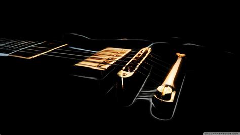 Black Electric Guitar 4k Hd Desktop Wallpaper For 4k Ultra