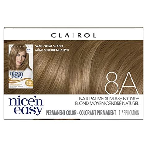 Clairol Nice N Easy Liquid Permanent Hair Dye 8A Medium Ash Blonde