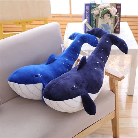 Large Starry Whale Dolphin Soft Stuffed Plush Toy Gage Beasley