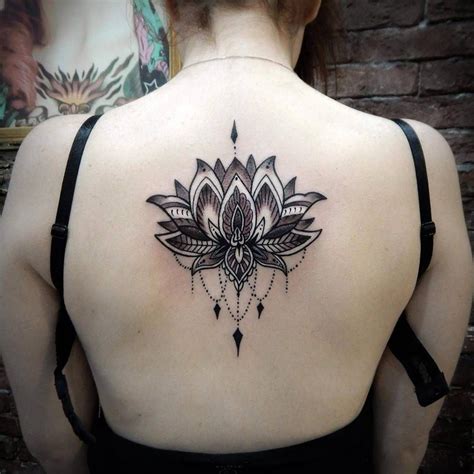 Lotus Mandala Tattoo By John Vogdo Flower Tattoo Flower Tattoo Back