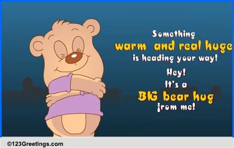 Big Bear Hug Free Teddy Bears Ecards Greeting Cards 123 Greetings