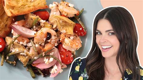 Katie Lee Makes Mediterranean Shrimp The Kitchen Food Network Youtube