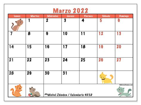 Calendario “481ld” Impresión Marzo 2022 Michel Zbinden Es