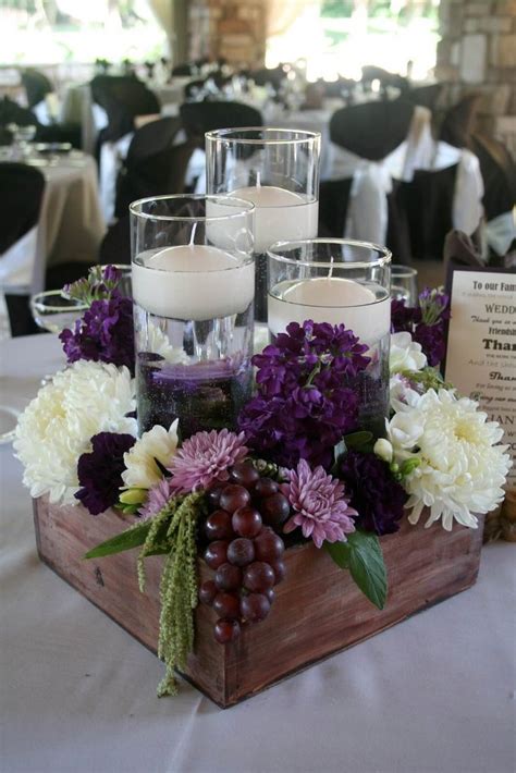 Elegant Rustic Table Centerpiece Idea For Dining Table Or
