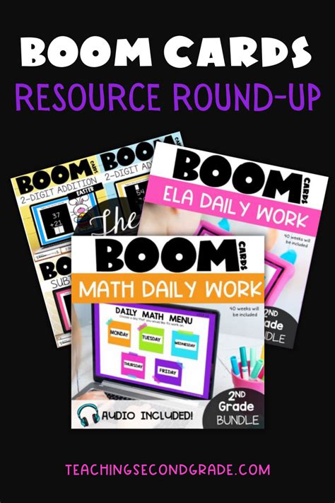 Boom Cards Resource Roundup Teaching Second Grade