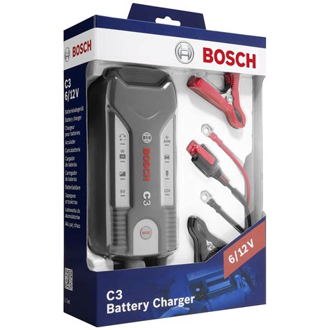 buy bosch c3 intelligent and automatic battery charger 6v 12v 3 8a uk plug for lead