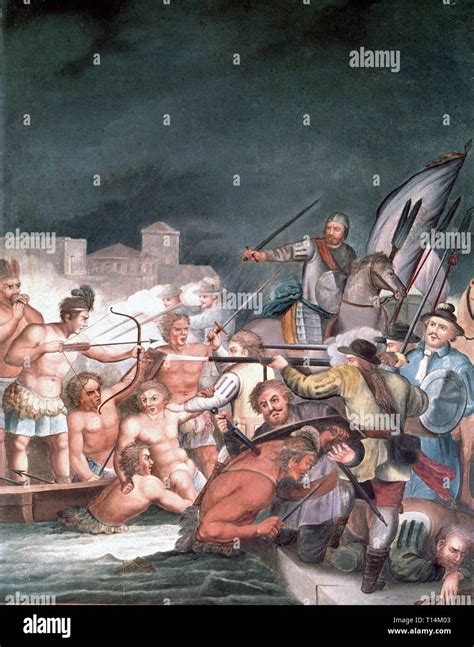 Hernan Cortes Conquistador EspaÑol Medellin 1485 1547 La Noche