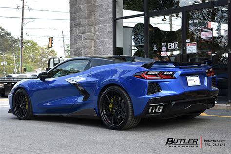 Lowered Chevy C8 Corvette With 20in Front And 21in Rear Ag Luxury Agl43