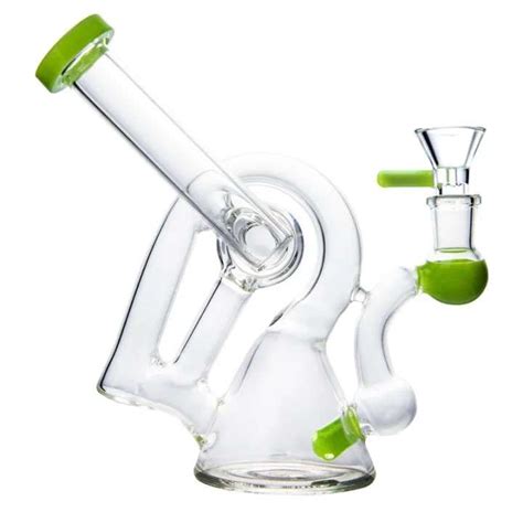 8 Heady Glass Dab Rigs Unique Bong Water Pipes Stone Smokes