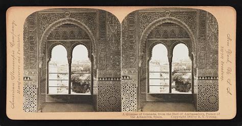 A Glimpse Of Granada From The Hall Of Ambassadors Palace Of The