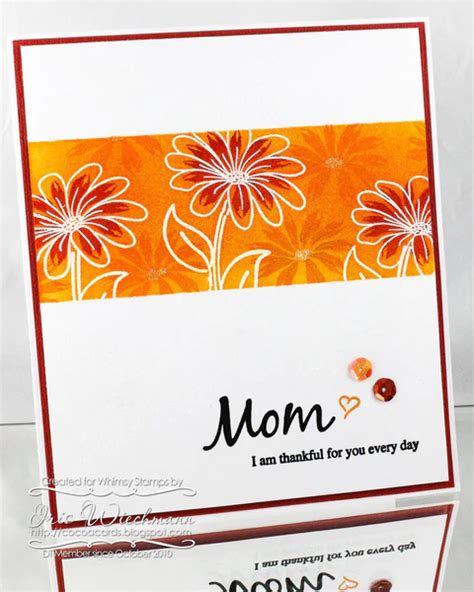 Moms Layered Flowers Clear Stamp Set Teaspoon Of Fun