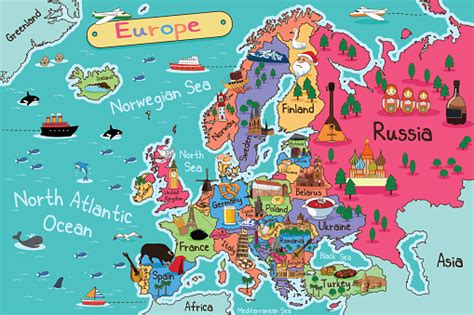 Europe Map Clip Art Vector Images And Illustrations Istock