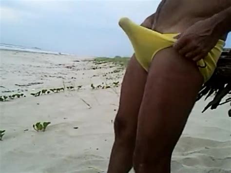 Horny Hunk Jerking Off And Cumming On Public Beach Video Iii