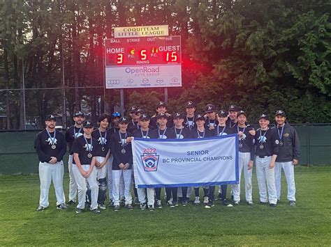 Coquitlam As Win First Bc Senior Little League Title In 13 Years