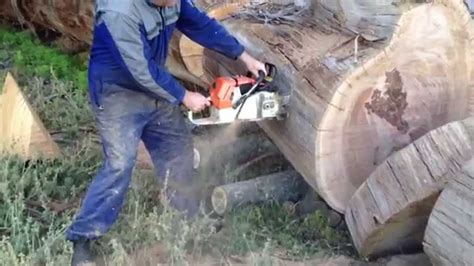 Biggest Stihl Chainsaw Cutting Firewood Vid2 Youtube