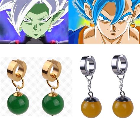 In the dragon ball and one piece crossover manga cross epoch, trunks is a member of captain vegeta's air pirate crew. Super Dragon Ball Z Black Son Goku Zamasu Earring Ear Stud Christmas Gift #Unbranded | Dragon ...