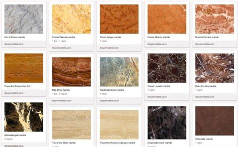 Different Colored Marble Tile Marble Colors Walls Pinterest