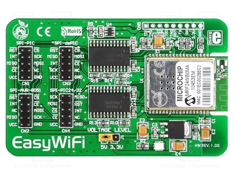 Easywifi Mikroe Expansion Board Idc10 Interface Spi Prototype