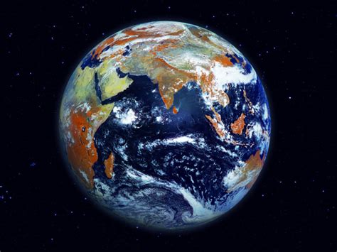 Вид на Землю из космоса обои для рабочего стола картинки фото