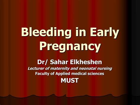 Ppt Bleeding In Early Pregnancy Powerpoint Presentation Free