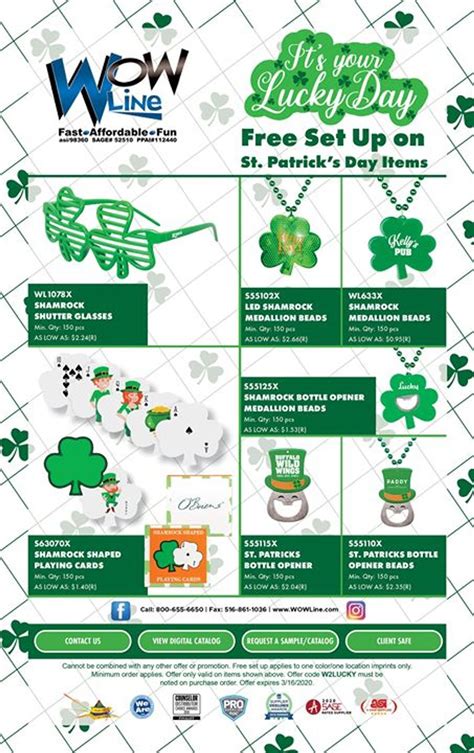 It's Your Lucky Day! Free set up on St. - WOWline