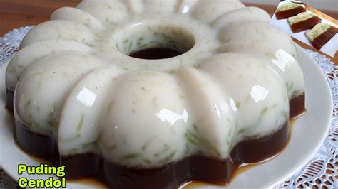 Mau pilih cendol hijau atau. Cara Buat Puding Cendol Gula Merah - YouTube