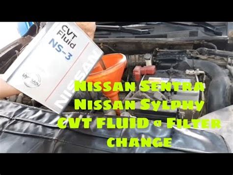HOW TO CHANGE CVT OIL AND FILTER NISSAN SYPHY SENTRA RESET CVT FLUID