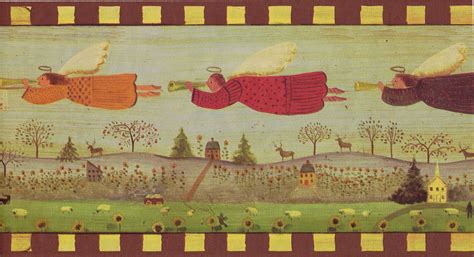 47 Country Folk Art Wallpaper Wallpapersafari