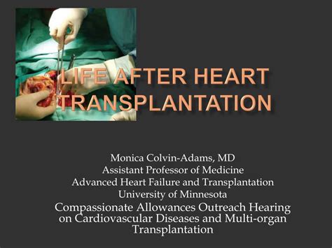 Ppt Life After Heart Transplantation Powerpoint Presentation Free