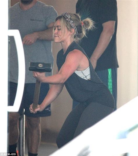 Hilary Duff Flexes Her Biceps After Sweaty Workout In West Hollywood